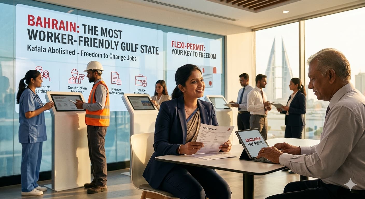 Bahrain Jobs for Sri Lankans: The Most Worker-Friendly Gulf State